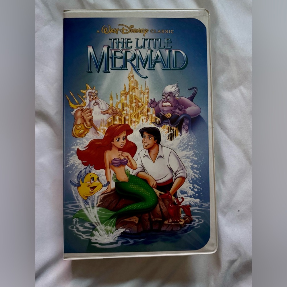 Banned Little Mermaid VHS with black diamond